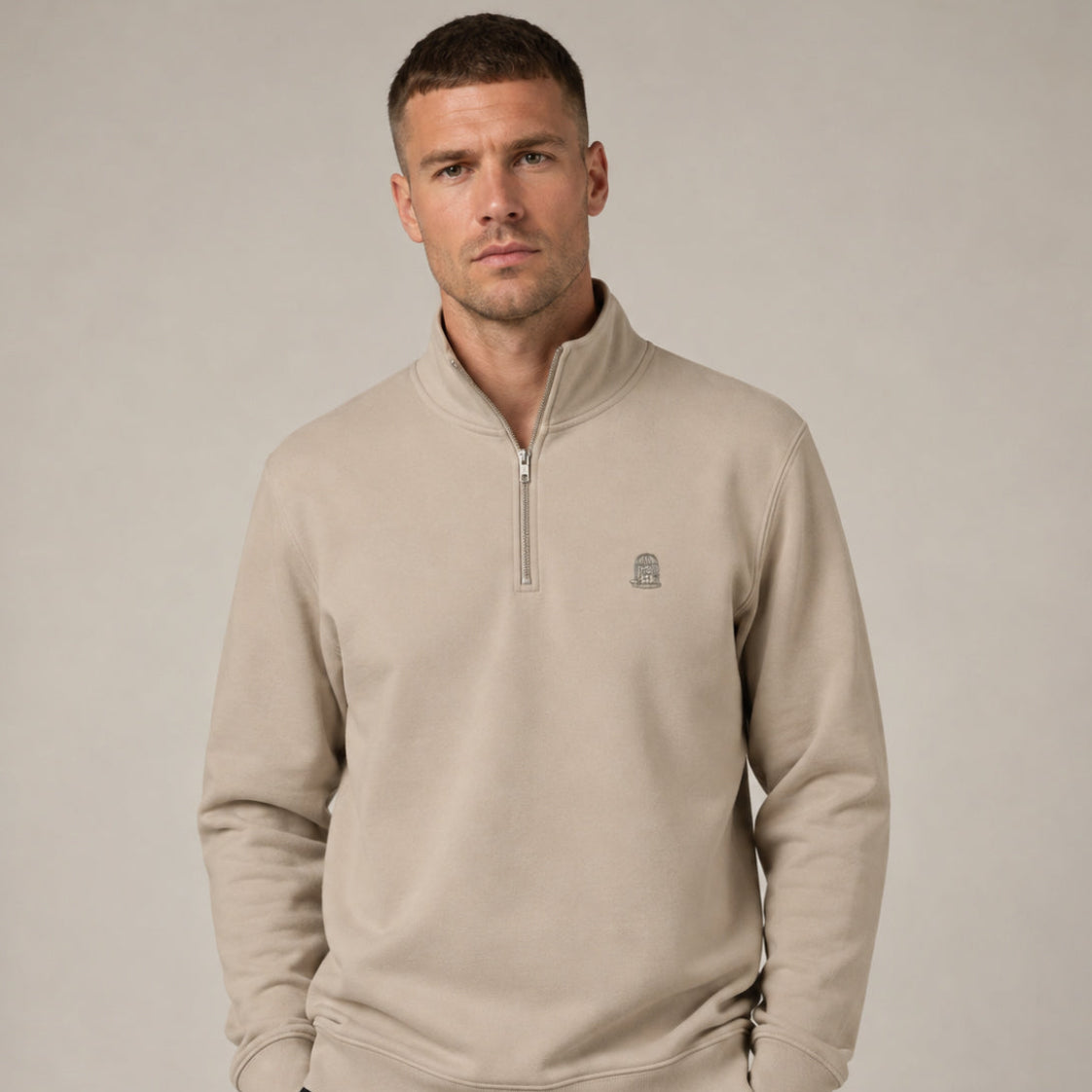 Mason Quarter Zip - Stone