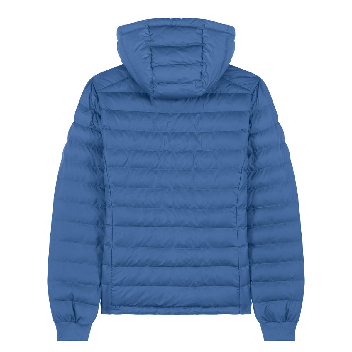 Rear view of Liberty Jacket in blue by Sauce & Brown
