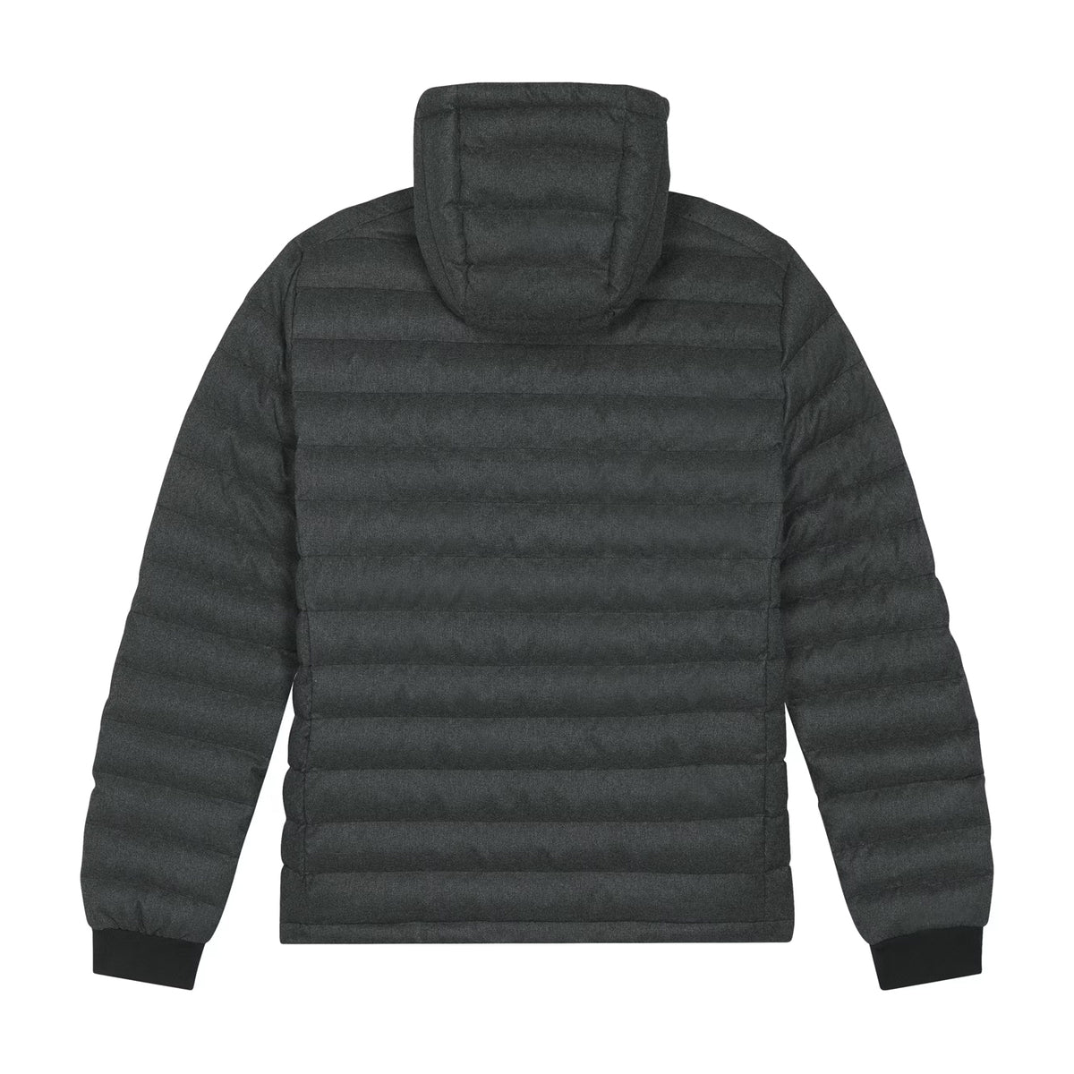Rear view of Mac Jacket in charcoal grey by Sauce & Brown