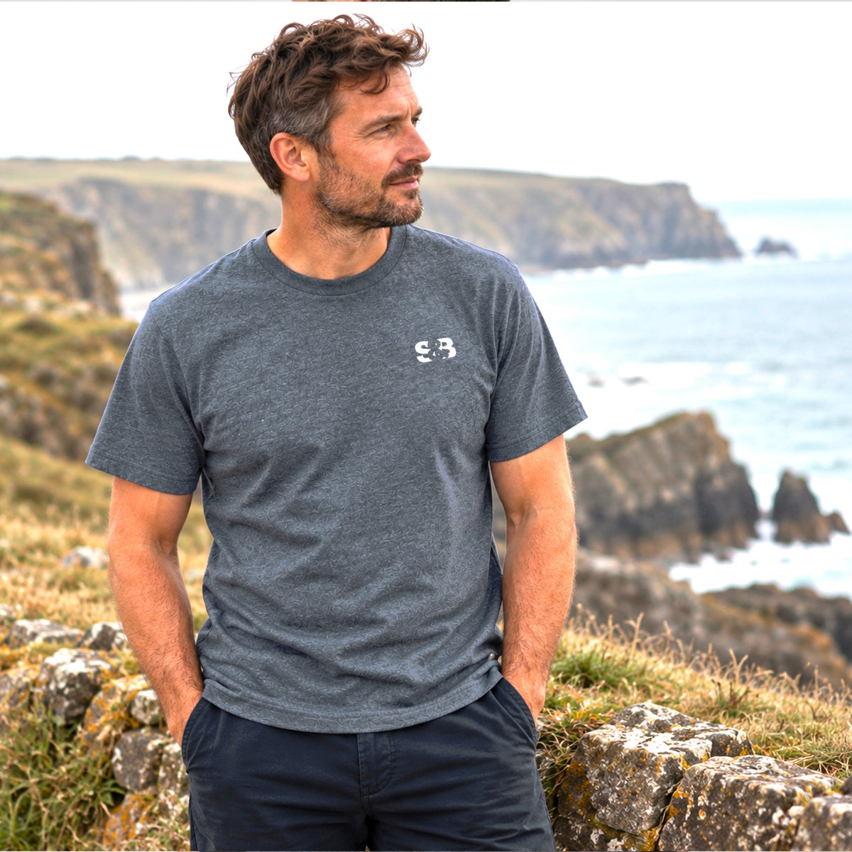 Evelyn T-Shirt - Heather Navy