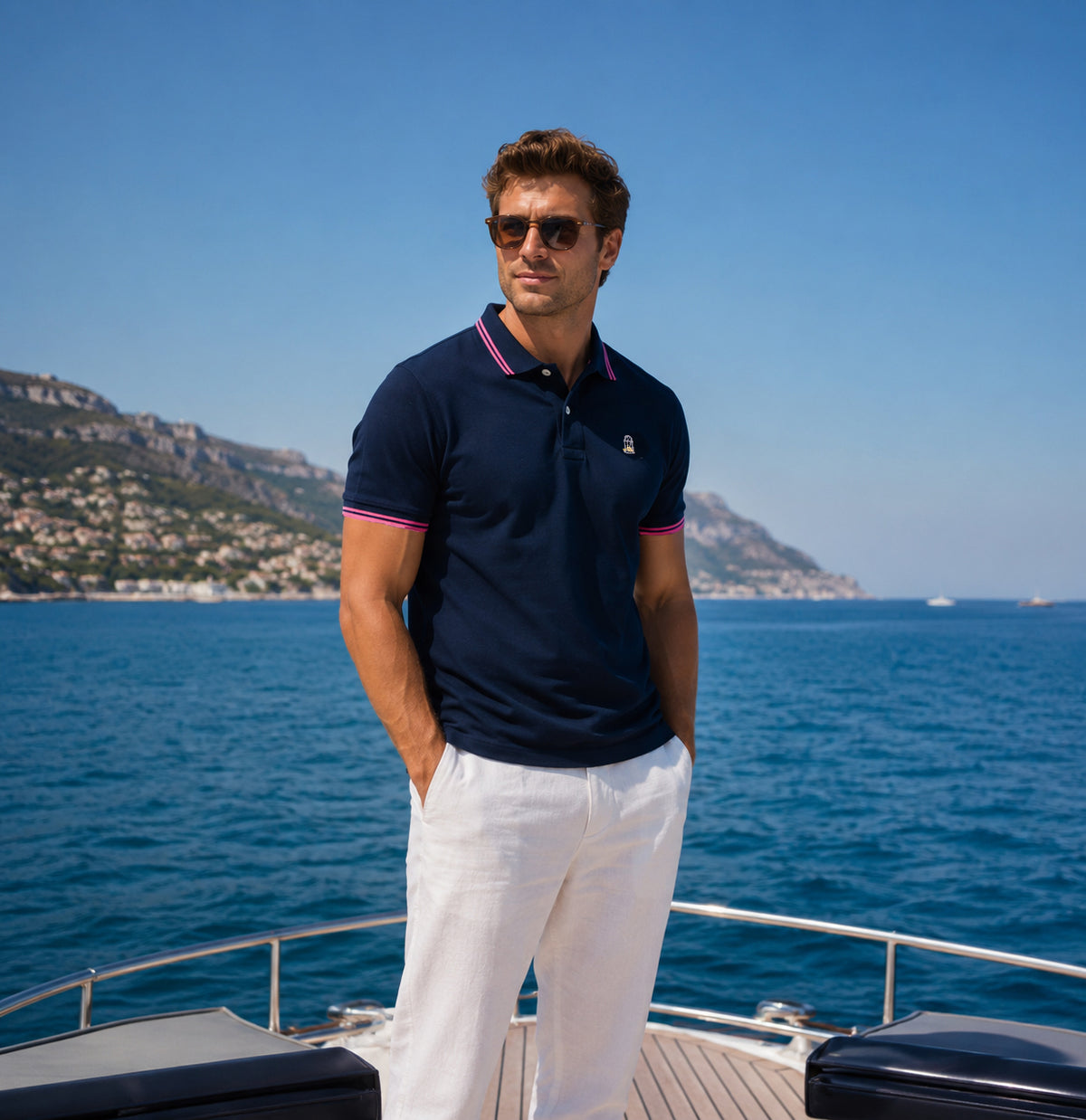 Monaco Polo — Navy