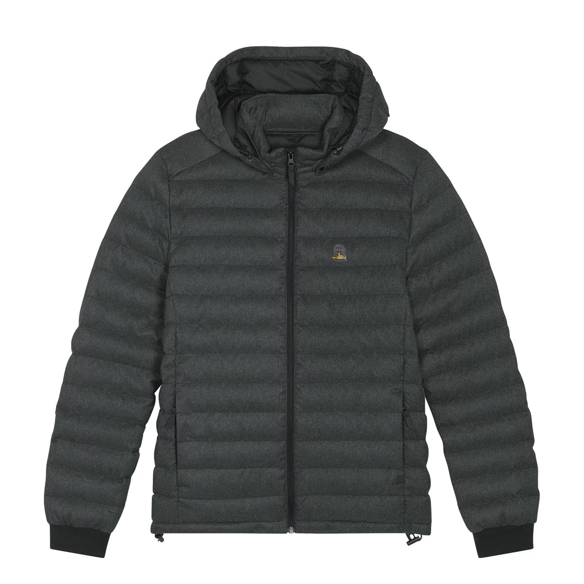 Front view of Mac Jacket in charcoal grey by Sauce & Brown